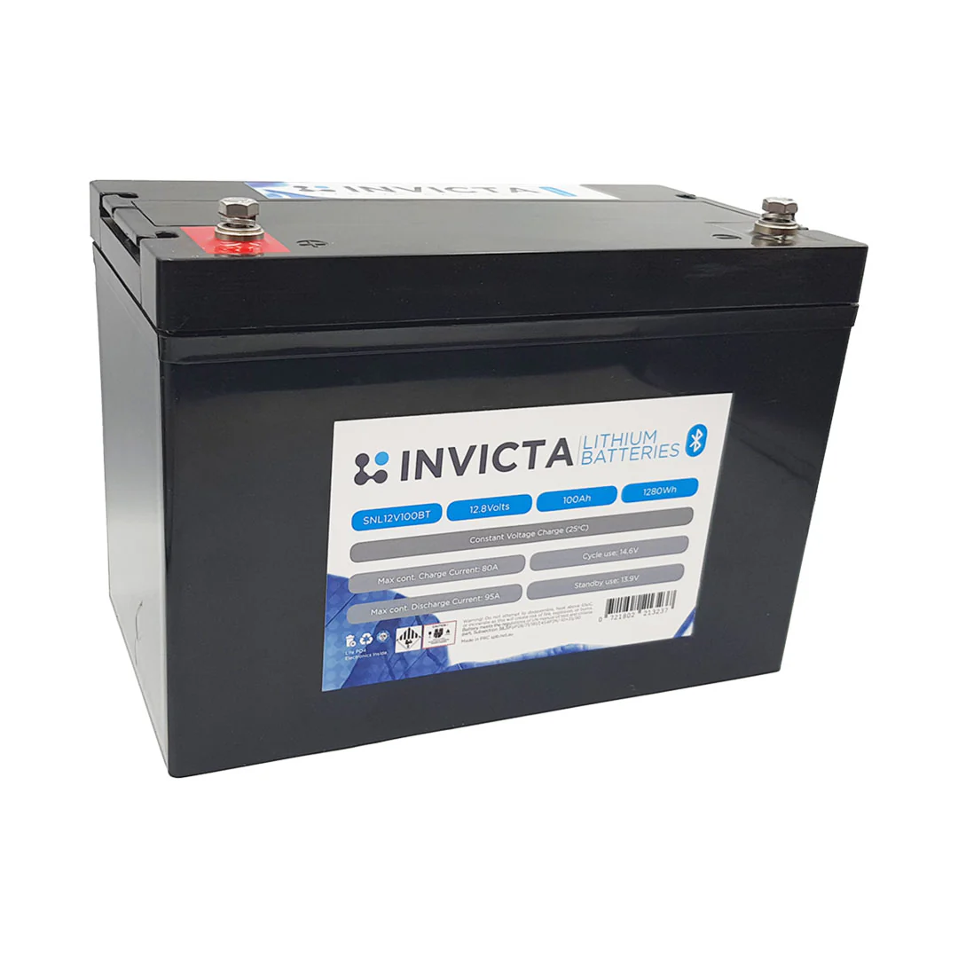 Invicta Lithium 12V 100Ah IEC62619 Certified Lifepo4 Battery Bluetooth, camping, 4x4, boat- SNL12V100BT - Image 2