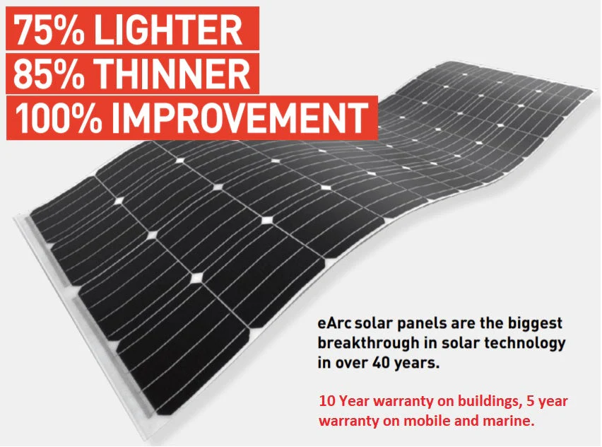 Sunman eArc 215W Half Cut Flexible Solar Panel - SMF215F-18X4UW - Image 5
