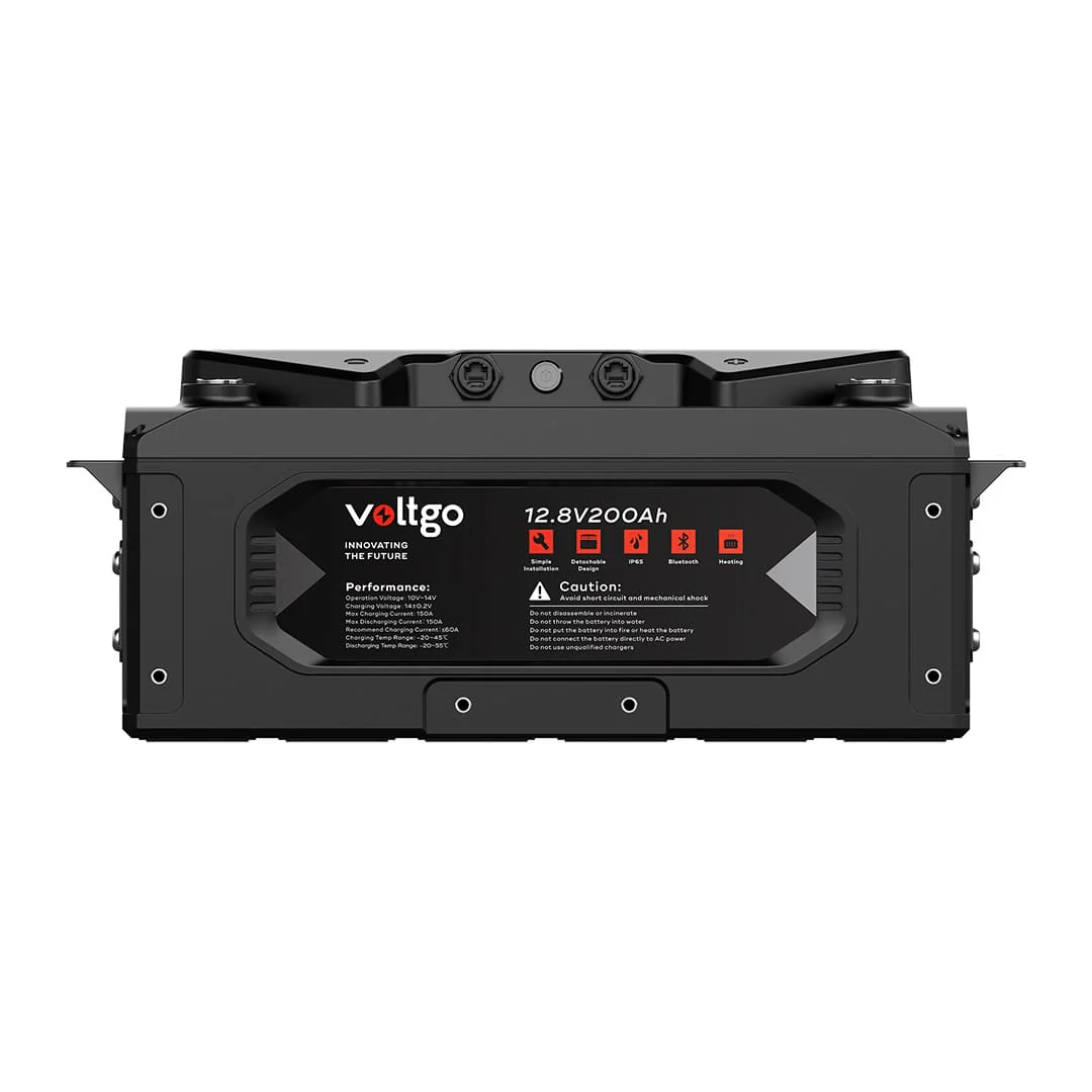VoltGo 12.8V 200Ah IP65 LiFePO4 IEC62619 Battery Bluetooth - VLRV2560A