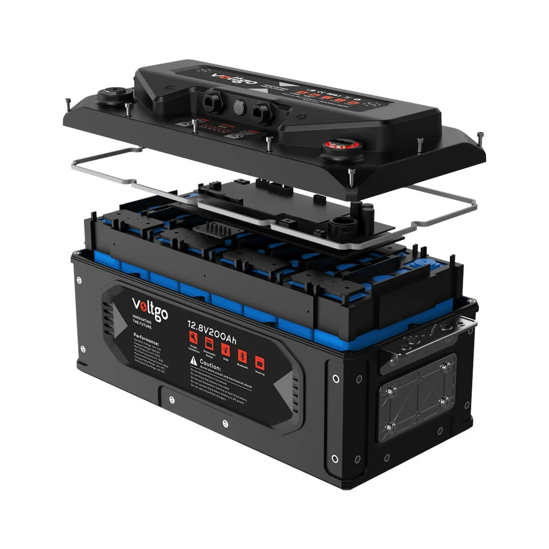 VoltGo 12.8V 200Ah IP65 LiFePO4 IEC62619 Battery Bluetooth - VLRV2560A - Image 3